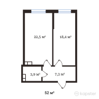 ЖК Buta Legend — 1-ком 52 м² (от 29 957 512 тг)