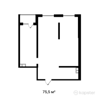 ЖК Buta Flame — 2-ком 75,5 м² (от 36 428 750 тг)
