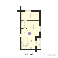 ЖК Сиреневый сад — 2-ком 62,1 м² (null)