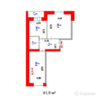 ЖК Orman Park — 2-ком 61,9 м² (null)