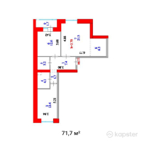 ЖК Orman Park — 3-ком 71,7 м² (null)