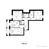 ЖК Inju Arena 2 — 3-ком 101 м² (null)