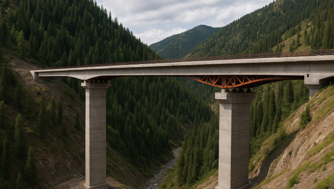 Строительство самого высокогорного моста страны завершат в 2026 году