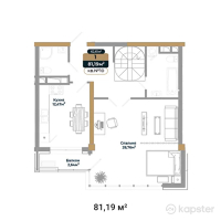 ЖК Royal Time — 1-ком 81,2 м² (от 86 386 160 тг)