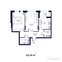 ЖК Атмосфера — 2-ком 62,5 м² (null)