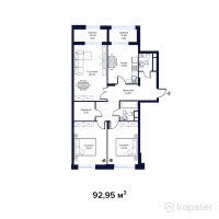 ЖК Атмосфера — 3-ком 93 м² (null)