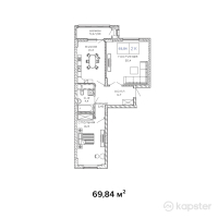 ЖК Barakat — 2-ком 69,8 м² (null)