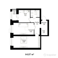 ЖК Armandastar — 2-ком 64,9 м² (null)