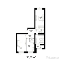 ЖК Armandastar — 3-ком 90,6 м² (null)