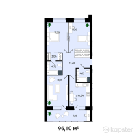 ЖК Nova Ribat — 3-ком 96,1 м² (null)