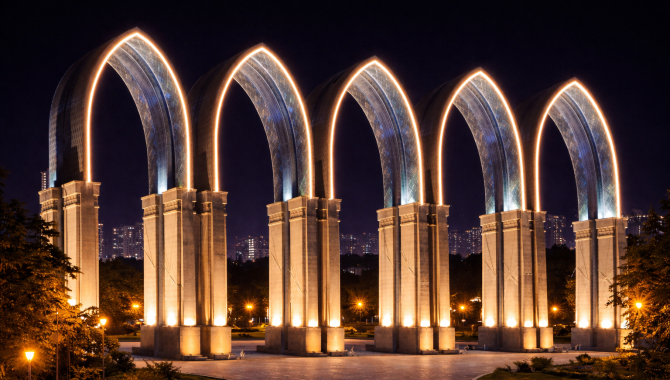 В Алматы масштабно обновят подсветку зданий