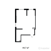 ЖК Buta Fenomen — 1-ком 44,7 м² (от 30 619 500 тг)