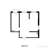 ЖК Buta Fenomen — 2-ком 66,9 м² (от 43 819 500 тг)