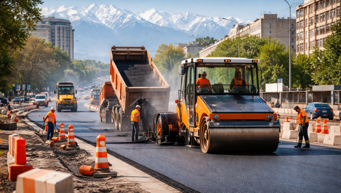 Городские улицы Алматы ждёт крупный ремонт