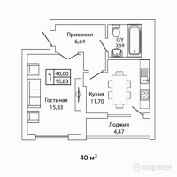 ЖК MADI — 1-ком 40 м² (от 16,000,000 тг)