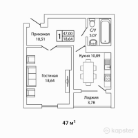 ЖК MADI — 1-ком 47 м² (от 21,150,000 тг)