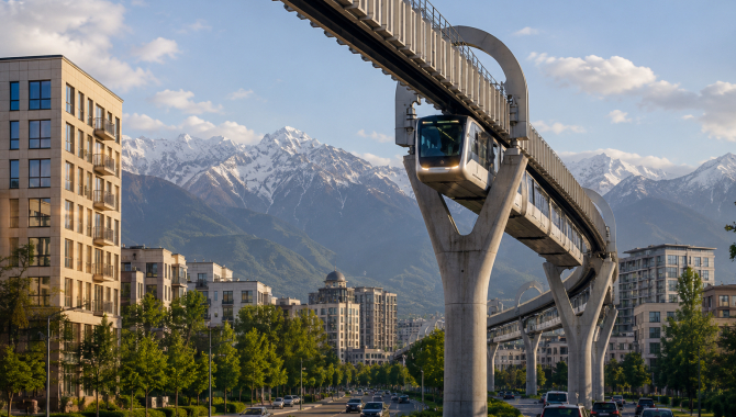 Sky Train в Алматы - транспорт будущего