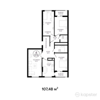 ЖК Квезаль — 4-ком 107,5 м² (null)