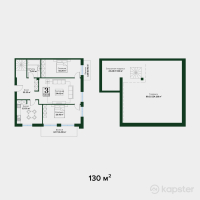 ЖК Garden Hills — 3-ком 130 м² (от 91,000,000 тг)