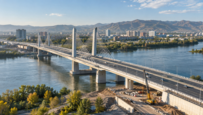 Новый мост через Иртыш свяжет районы Усть-Каменогорска