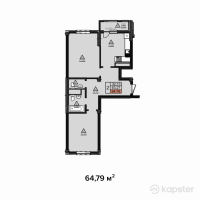 ЖК Anisa — 2-ком 64.8 м² (от 26,563,900 тг)