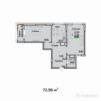 ЖК Sat City — 2-ком 73 м² (от 38,266,000 тг)