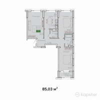 ЖК Sat City — 3-ком 85 м² (от 44,032,500 тг)