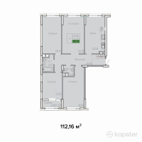 ЖК Sat City — 4-ком 112.2 м² (от 59,370,700 тг)