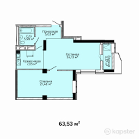 ЖК ArmanTau Comfort 2 — 2-ком 65.5 м² (от 28,177,900 тг)