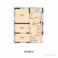 ЖК ArmanTau Comfort 2 — 3-ком 102.9 м² (от 44,238,400 тг)