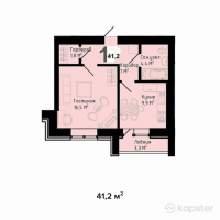 ЖК Sapphire — 1-ком 41,2 м² (null)