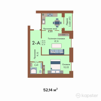 ЖК Sunrise Club House — 2-ком 52,1 м² (null)