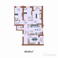 ЖК Sunrise Club House — 4-ком 95,1 м² (null)