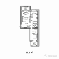 ЖК Жана Дала — 2-ком 65,6 м² (null)