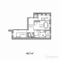 ЖК Жана Дала — 3-ком 93,7 м² (null)