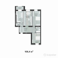 ЖК Adilet — 3-ком 106,4 м² (null)