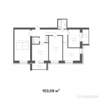 ЖК Tulpar Residence — 4-ком 103,1 м² (null)