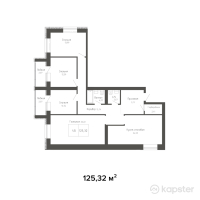 ЖК Tulpar Residence — 4-ком 125,3 м² (null)