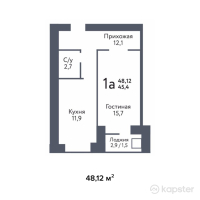 ЖК Family Park — 1-ком 48,1 м² (null)