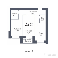 ЖК Family Park — 2-ком 64,1 м² (null)