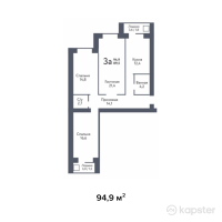 ЖК Family Park — 3-ком 94,9 м² (null)