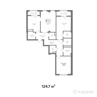 ЖК Birlik — 3-ком 124,7 м² (null)