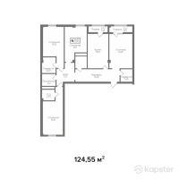 ЖК Birlik — 4-ком 124,6 м² (null)