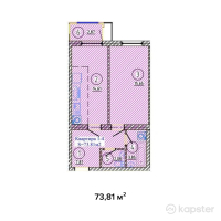 ЖК Улы Шанырак — 2-ком 73.8 м² (от 31,000,300 тг)