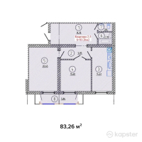 ЖК Улы Шанырак — 2-ком 83.3 м² (от 34,969,300 тг)