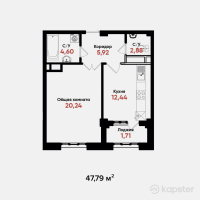 ЖК Medina — 1-ком 47,8 м² (null)