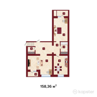 ЖК Avalon — 2-ком 158.4 м² (от 69,678,400 тг)