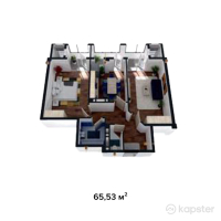 ЖК Otau City — 2-ком 65.5 м² (от 22,869,970 тг)