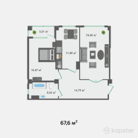 ЖК Standard City 2 — 2-ком 67,6 м² (null)