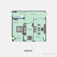 ЖК Standard City 2 — 2-ком 67,5 м² (null)